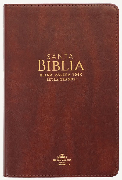Biblia RVR60 Tamaño Manual Letra Grande Marrón