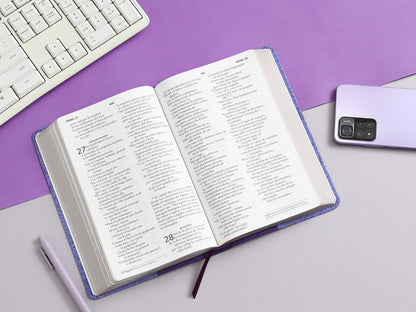 Biblia NVI Peninsular Letra Grande Tamaño manual Lila