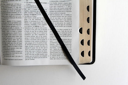 Biblia RVR 1960 de Estudio Dake Negro Símil Piel con Índice