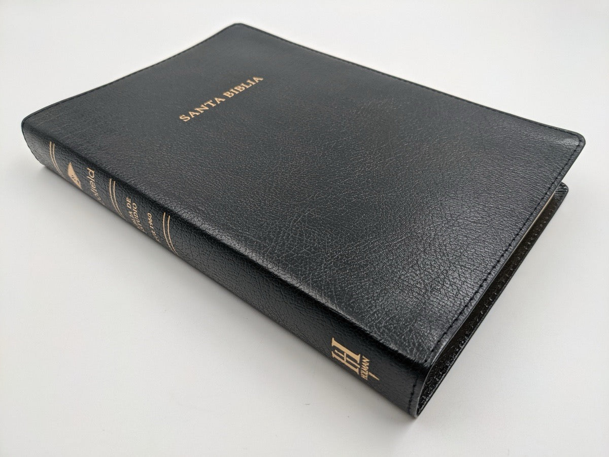 Biblia RVR 1960 de Estudio Scofield Negro semi piel indice