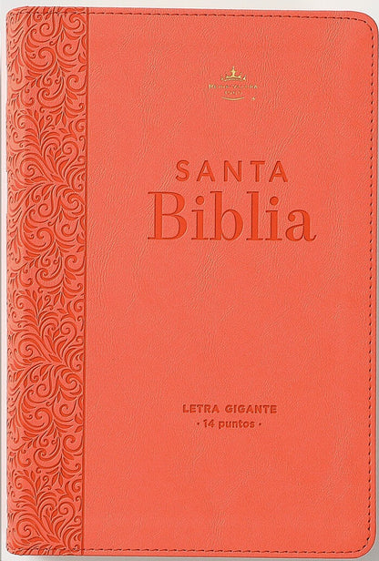 Biblia RVR60 Tamaño manual letra GIgante rosa