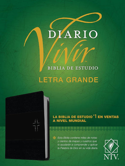 Biblia NTV de Estudio Diario Vivir Letra Grande indice piel