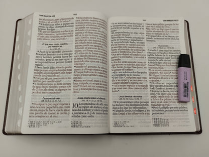 Biblia RVR60 Letra Súper Gigante 19 puntos marrón indice