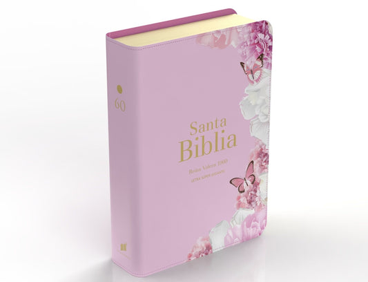 Biblia RVR 1960 Letra Súper Gigante Rosa Claro