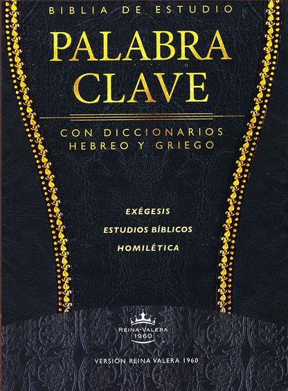 Biblia RVR 1960 de Estudio Palabra Clave Piel Negro