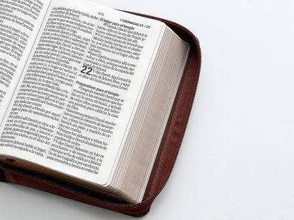 Biblia RVR60 Tamaño compacto Letra Grande 12 puntos cierre