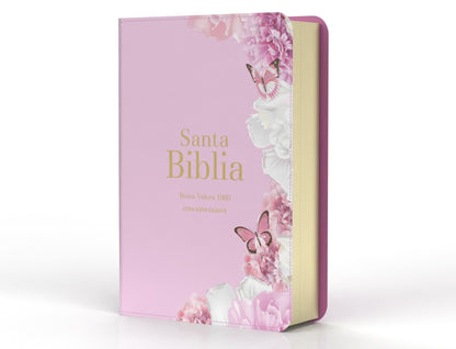 Biblia RVR 1960 Letra Súper Gigante Rosa Claro