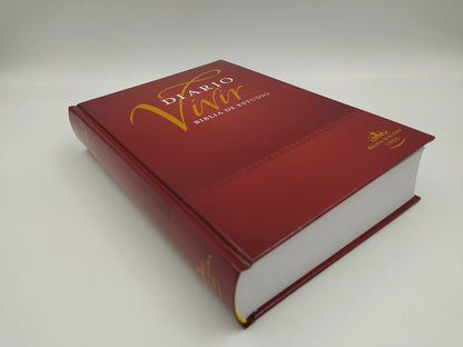 Biblia RVR 1960 de Estudio Diario Vivir Tinto Tapa Dura
