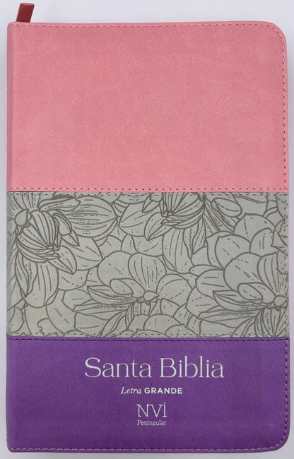 Biblia NVI Peninsular Tamaño manual letra Grande tricolor