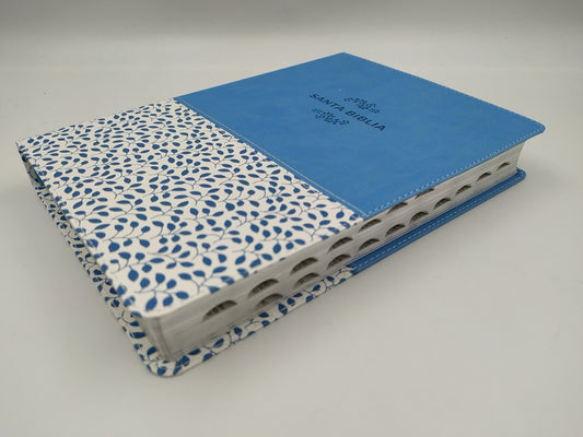 Biblia NTV Referencia Últrafina Letra Grande azul indice