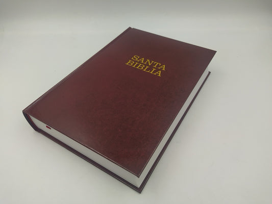 Biblia NTV Letra Súper Gigante Piel Vino