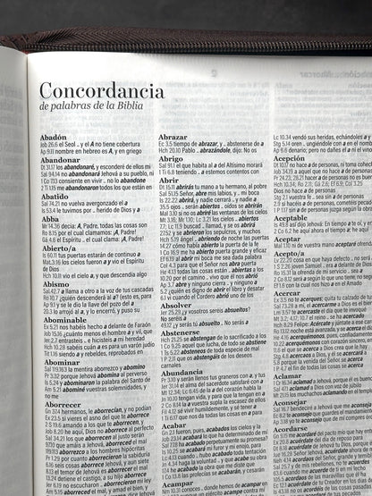 Biblia RVR60 Letra Súper Gigante 19 puntos con cierre indice