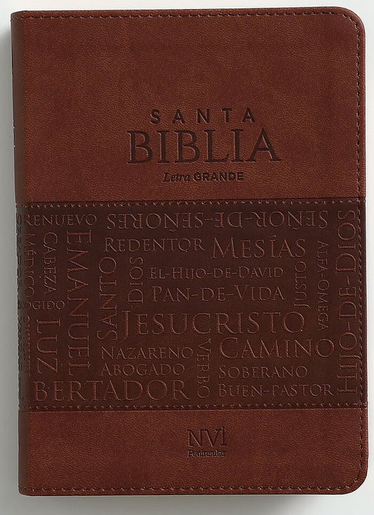 Biblia NVI Peninsular Portátil Letra Grande Café