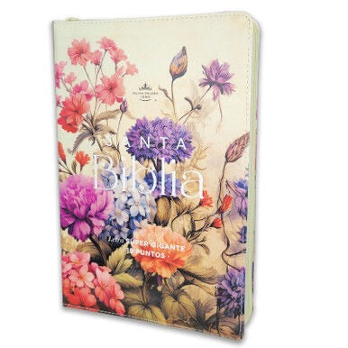 Biblia RVR60 Letra Súper Gigante floral