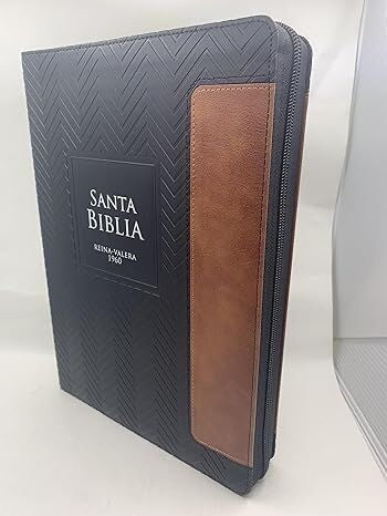 Biblia RVR60 Letra Súper Gigante 19 puntos negro con cierre indice