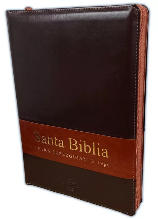 Biblia RVR 1960 Marrón con Índice 19 puntos
