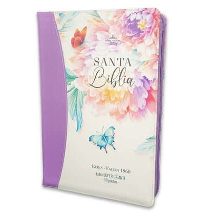 Biblia RVR60 Letra Súper Gigante lila