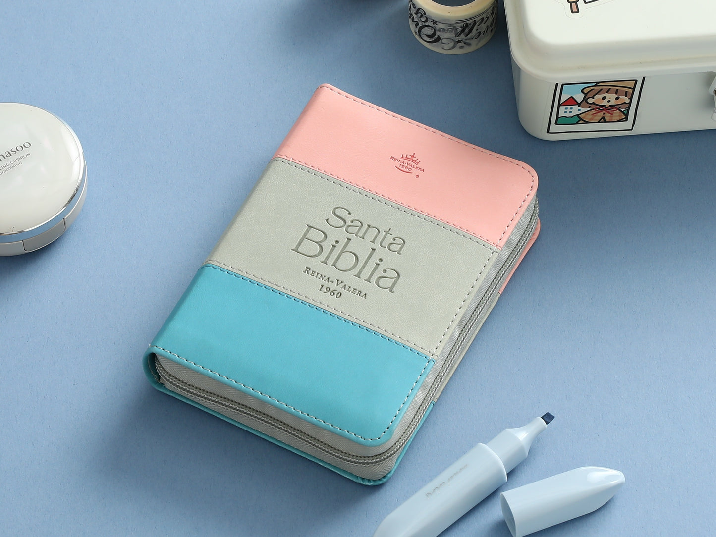 Biblia RVR60 Bolsillo Tricolor