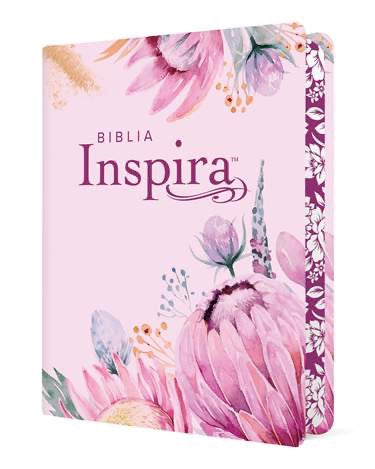 Biblia NTV Inspira Letra Grande Rosa