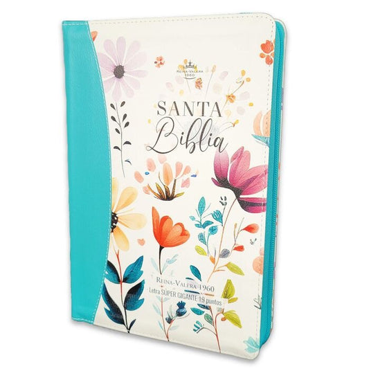 Biblia RVR60 Letra Súper Gigante turquesa